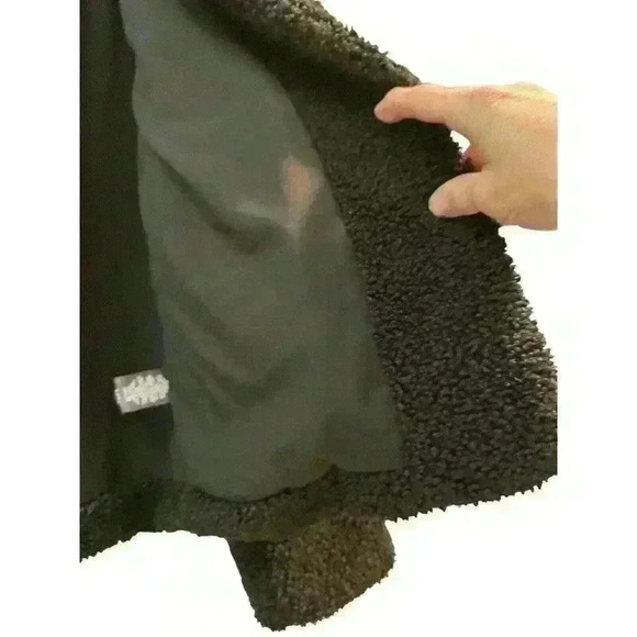 Sanctuary Women’s Teddy Shawl Collar Size Medium Black One Button Closure - Picture 5 of 10